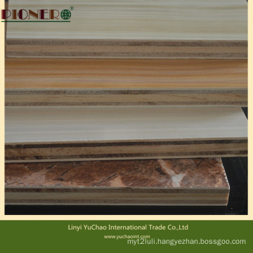 18mm Laminated Plywood with Wooden Grain Color Melamine